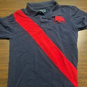 Polo short sleeve with red stripe